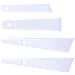12Pcs PP Plastic Glue Scraper&nbsp;AJEW-CN0006-46B