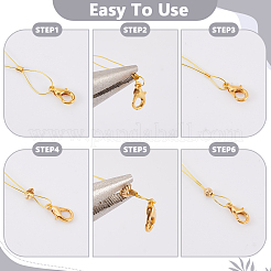 200Pcs 4 Styles Brass Crimp Beads Covers&nbsp;FIND-GA0008-02