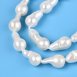 Natural Baroque Keshi Pearl Beads Strands&nbsp;PEAR-S020-F14-02
