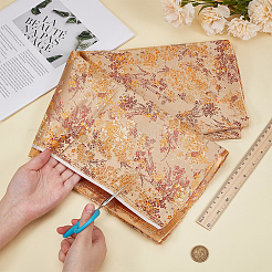 Flower Pattern Polyester Fabric&nbsp;DIY-WH0504-904D