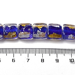 Handmade Gold Foil and Silver Foil Lampwork Beads&nbsp;FOIL-C001-01C-06
