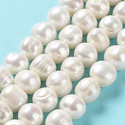 Natural Cultured Freshwater Pearl Beads Strands&nbsp;PEAR-E019-09