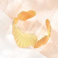 Brass Cuff Bangles for Women&nbsp;BJEW-P397-03G