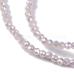Electroplate Glass Beads Strands&nbsp;EGLA-H107-01A-A02