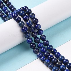 Natural Lapis Lazuli Beads Strands&nbsp;G-P348-01-6mm