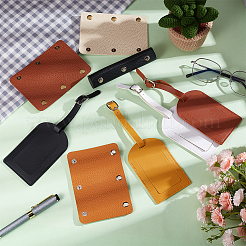 4Pcs 4 Colors PU Leather Luggage Tag&nbsp;AJEW-PH0018-19