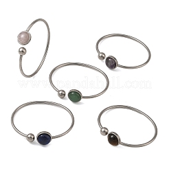 304 Stainless Steel Cuff Bangles for Women&nbsp;BJEW-JB14327