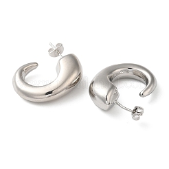 Rack Plating Brass Round Stud Earrings&nbsp;EJEW-Z019-10P