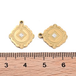 Ion Plating(IP) 304 Stainless Steel Enamel Pendants&nbsp;STAS-S140-35G