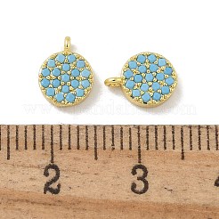 Rack Plating Brass Micro Pave Cubic Zirconia Charms&nbsp;KK-G515-27G