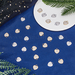 40Pcs 2 Colors Alloy Rhinestone Pendants&nbsp;FIND-FH0008-95