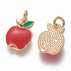Brass Enamel Charms&nbsp;KK-L185-29G