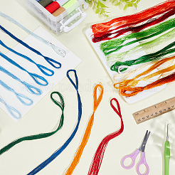 32 Skeins 4 Colors Mulberry Silk Embroidery Floss&nbsp;OCOR-CY0003-07