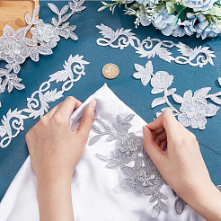 3 Style Flower Polyester Computerized Embroidery Patches&nbsp;PATC-NB0001-06