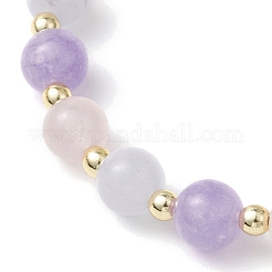 Natural Aquamarine & Rose Quartz & Amethyst Beads Charm Bracelets for Women&nbsp;BJEW-JB11731