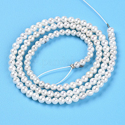 Natural Nucleated Pearl Beads Strands&nbsp;PEAR-N016-03B