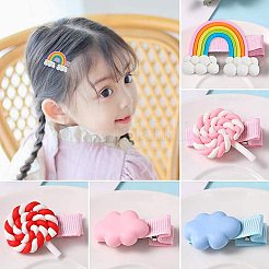 Handmade Polymer Clay Cabochons&nbsp;CLAY-NB0001-16