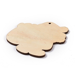 Christmas Wood Big Pendants&nbsp;HJEW-O004-16