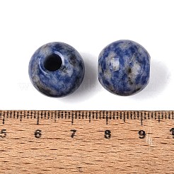 Natural Blue Spot Jasper European Beads&nbsp;G-Q602-09C-07