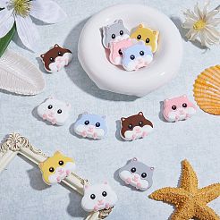 12Pcs 6 Styles Hamster Silicone Beads&nbsp;JX650A