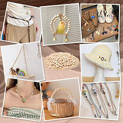 Unfinished Natural Wood European Beads&nbsp;WOOD-PH0009-04E