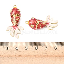 Brass Micro Pave Cubic Zirconia Enamel Pendants&nbsp;KK-G539-01G-03