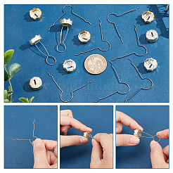 200Pcs 2 Colors Aluminum Round Ornament Cap&nbsp;FIND-AR0004-87A