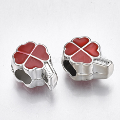 UV Plating Acrylic European Beads&nbsp;X-OACR-T005-93P