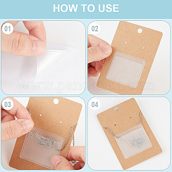 50Pcs PE Necklace Chain Adhesive Pouches&nbsp;FIND-BBC0001-74