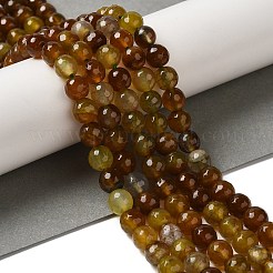 Dyed & Heated Natural Dragon Veins Agate Beads Strands&nbsp;G-P539-A01-26