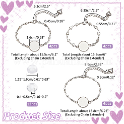 DIY Blank Dome Bracelet Making Kit&nbsp;DIY-NB0009-80