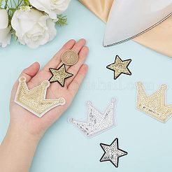 24Pcs 2 Style Computerized Embroidery Cloth Iron on/Sew on Patches&nbsp;DIY-FG0002-85