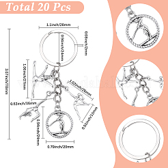 20Pcs Sport Alloy Keychains&nbsp;KEYC-SC00052