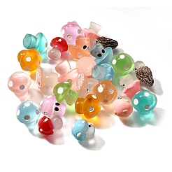 26Pcs 13 Styles Luminous Resin Mushroom Desk Decoration&nbsp;FIND-XCP0003-22