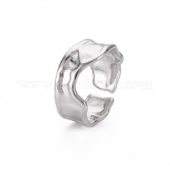 Non-Tarnish 304 Stainless Steel Irregular Cuff Ring&nbsp;RJEW-N038-039P