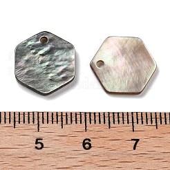 Natural Black Shell Carved Pendants&nbsp;SSHEL-D084-08A