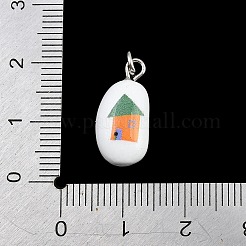 Brass Enamel Pendants&nbsp;KK-CBA10BC-03F