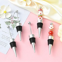 5Pcs Beadable Wine Stoppers&nbsp;FIND-CJ0001-52