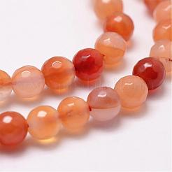 Natural Carnelian Beads Strands&nbsp;G-D840-34-8mm