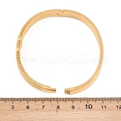 304 Stainless Steel Hinged Bangles for Women&nbsp;BJEW-Z155-01G