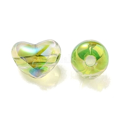 Two Tone UV Plating Transparent Acrylic European Beads&nbsp;OACR-F004-06I