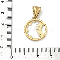 304 Stainless Steel Pendants&nbsp;STAS-D225-10G