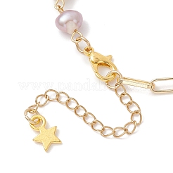 Brass Paperclip Chain Bracelets&nbsp;BJEW-JB13224