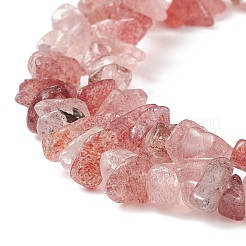 Natural Strawberry Quartz Chip Bead Strands&nbsp;G-M205-56