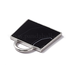 Natural Dyed & Heated Black Agate Pendants&nbsp;G-G977-04P-01