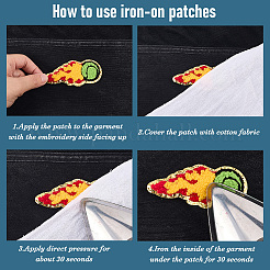 Polyester Iron on/Sew On Patches&nbsp;PATC-WH20005-16C
