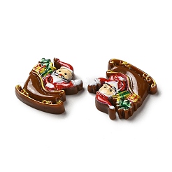 Christmas Opaque Resin Cabochons&nbsp;RESI-K019-42