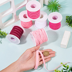 60 Yards 6 Colors Single Face Velvet Ribbon&nbsp;SRIB-TA0001-38