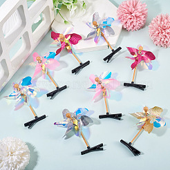PE Plastic with Laser Alligator Hair Clips for Girl&nbsp;PHAR-TAC0007-05