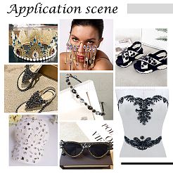 100Pcs 10 Style Sew on Rhinestone&nbsp;RGLA-PH0001-15